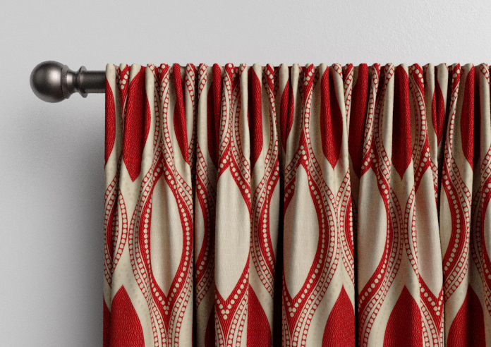 Kasian, Red - Made to Measure Curtains - Image 9